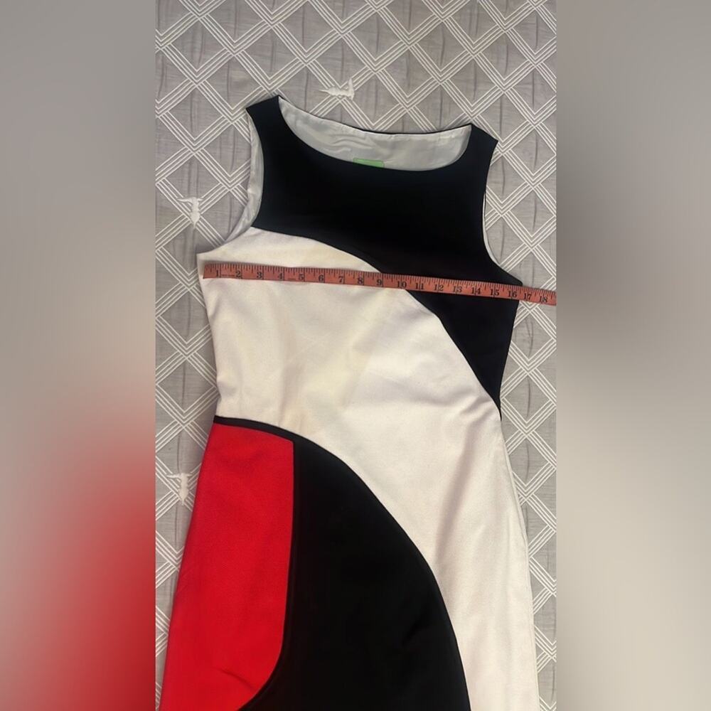 Citrine Women’s Tri-Color Pencil Dress Black White Red Size 6 Business Office - Picture 3 of 7